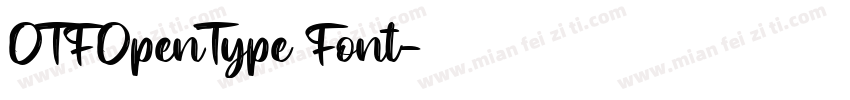 OTFOpenType Font字体转换